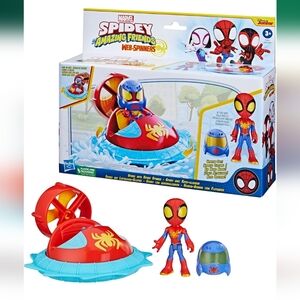 Marvel Spidey, His Amazing Friends Web Spinners Spidey with Hoover Spinner & Car